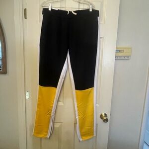 nwt-KDNY XXL black &  yellow comfortable, breathable Bright Track Jogger Pants